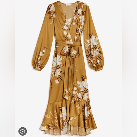 Express x Rocky Barnes Kimono Wrap Dress size XS/S - Picture 4 of 9